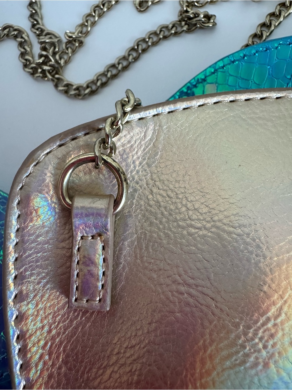 Danielle Nicole Flounder The Little Mermaid Holographic Crossbody Bag - Picture 7 of 15
